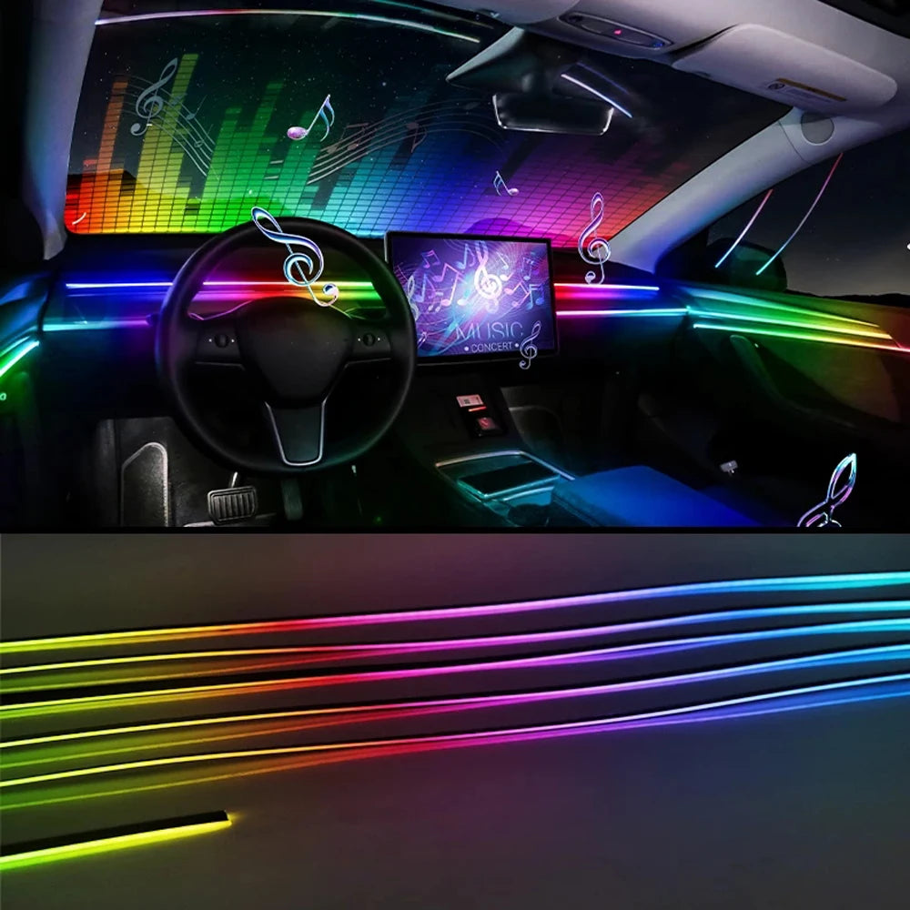 RGB Ambientebeleuchtung fürs Auto – App & Music Sync