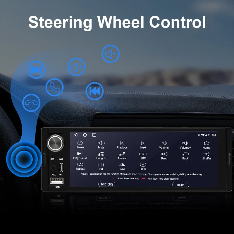 CarPlay Autoradio 6,36" -1 DIN -